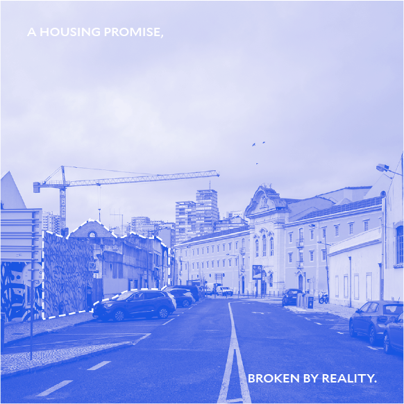 Overdue, cover: a housing promise broken by reality