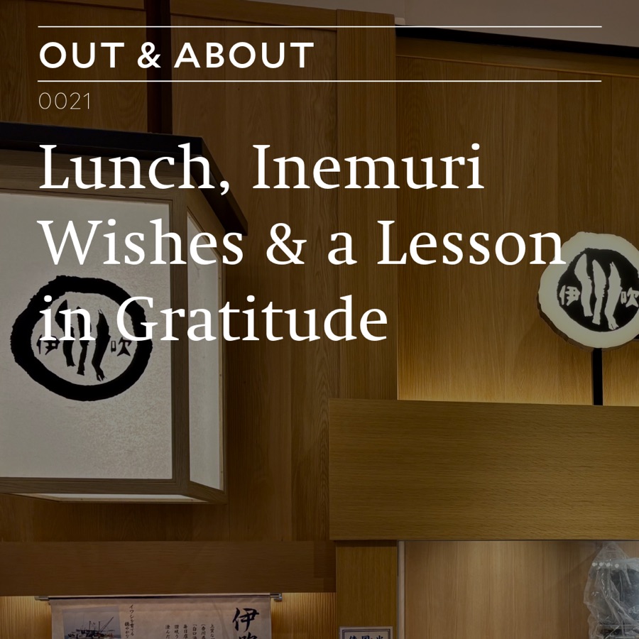 Lunch, Inemuri Wishes & a Lesson in Gratitude, slide 1